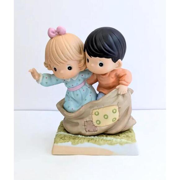 Precious Moments Design Precious Moments Sack Race Duo Figurine Two